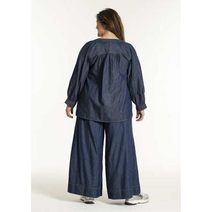 Gozzip Woman GPenelope Pants Pants Dark blue denim