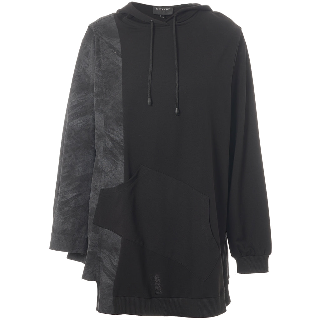 Gozzip Woman GRose Hoodie Hoodie Black
