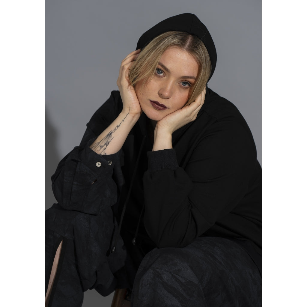 Gozzip Woman GRose Hoodie Hoodie Black