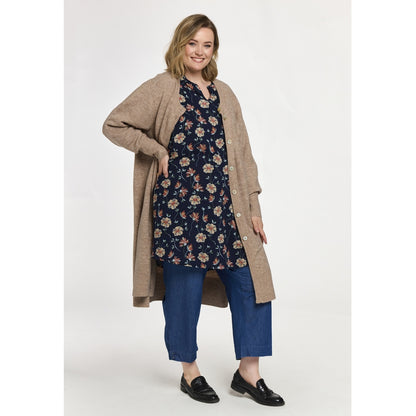 Gozzip Woman GSally Long Cardigan Long Cardigan Sand