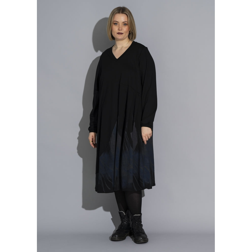 Gozzip Woman GSienna Mix Dress Dress Black