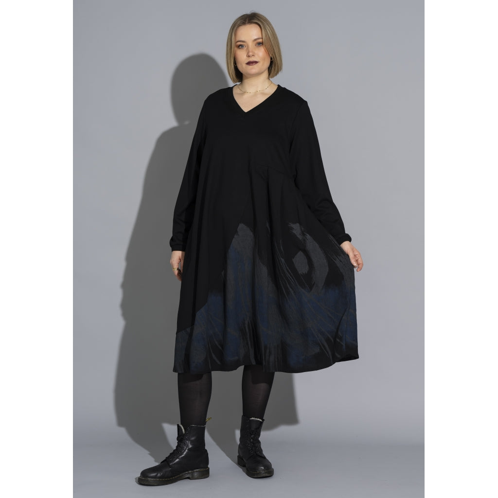 Gozzip Woman GSienna Mix Dress Dress Black