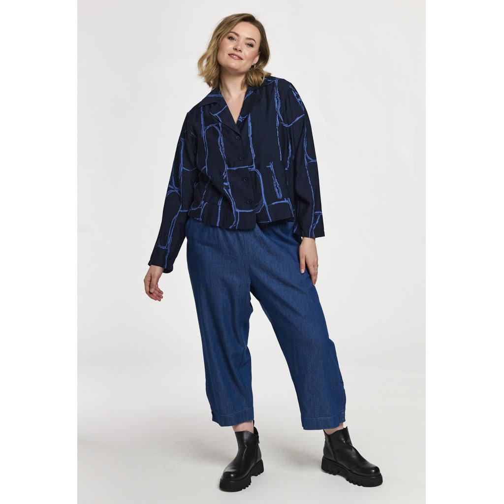 Gozzip Woman GSif Shirt Jacket Shirt Jacket Navy