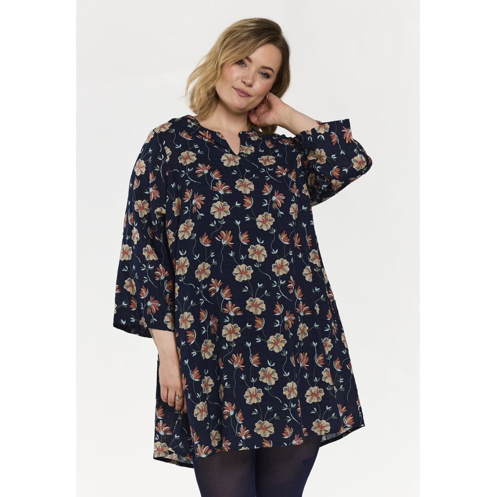 Gozzip Woman GSkuld Tunic Tunic Navy Print