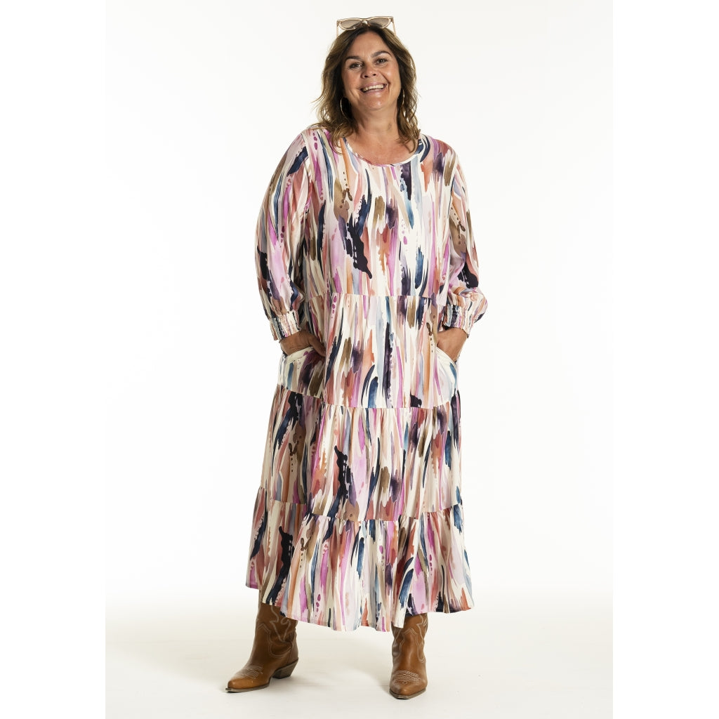 Gozzip Woman GSussie Long Dress Long Dress Multi color print