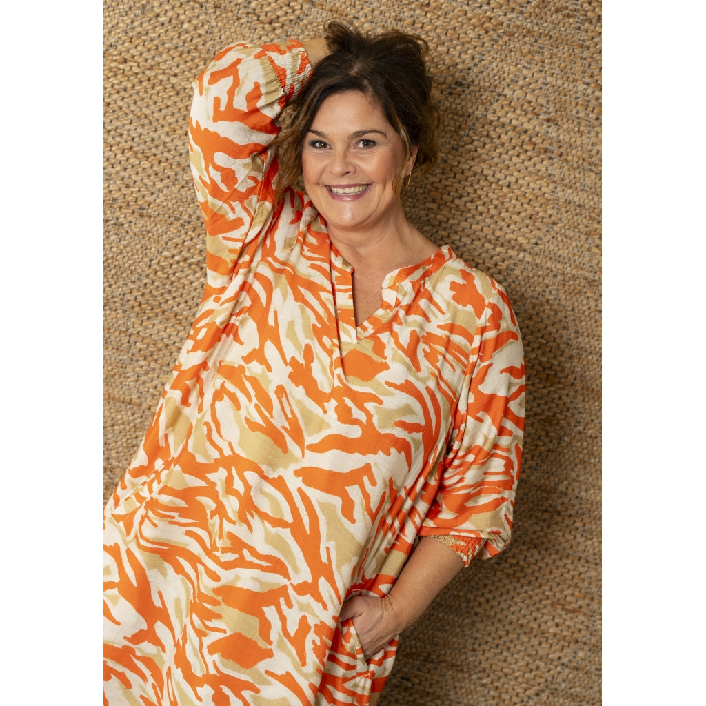 Gozzip Woman GValdis Dress Dress Coral-Beige