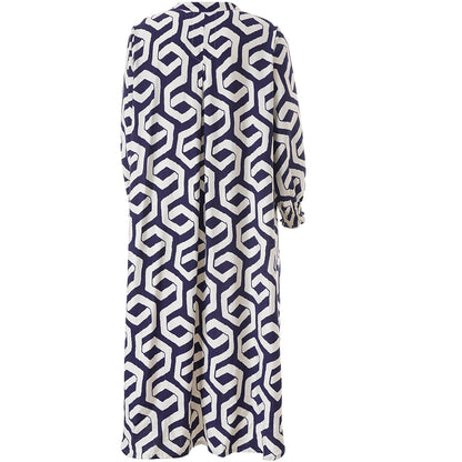 Gozzip Woman GValdis Dress Dress Blue offwhite print