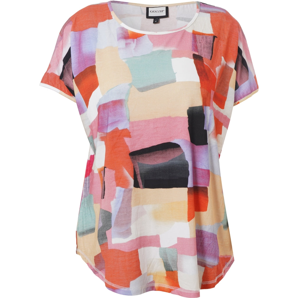 Gozzip Woman Gitte T-shirt with print T-Shirt Multi color print
