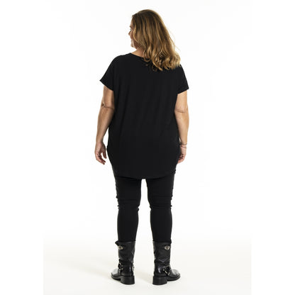 Gozzip Woman Gitte T-shirt with print T-Shirt Black