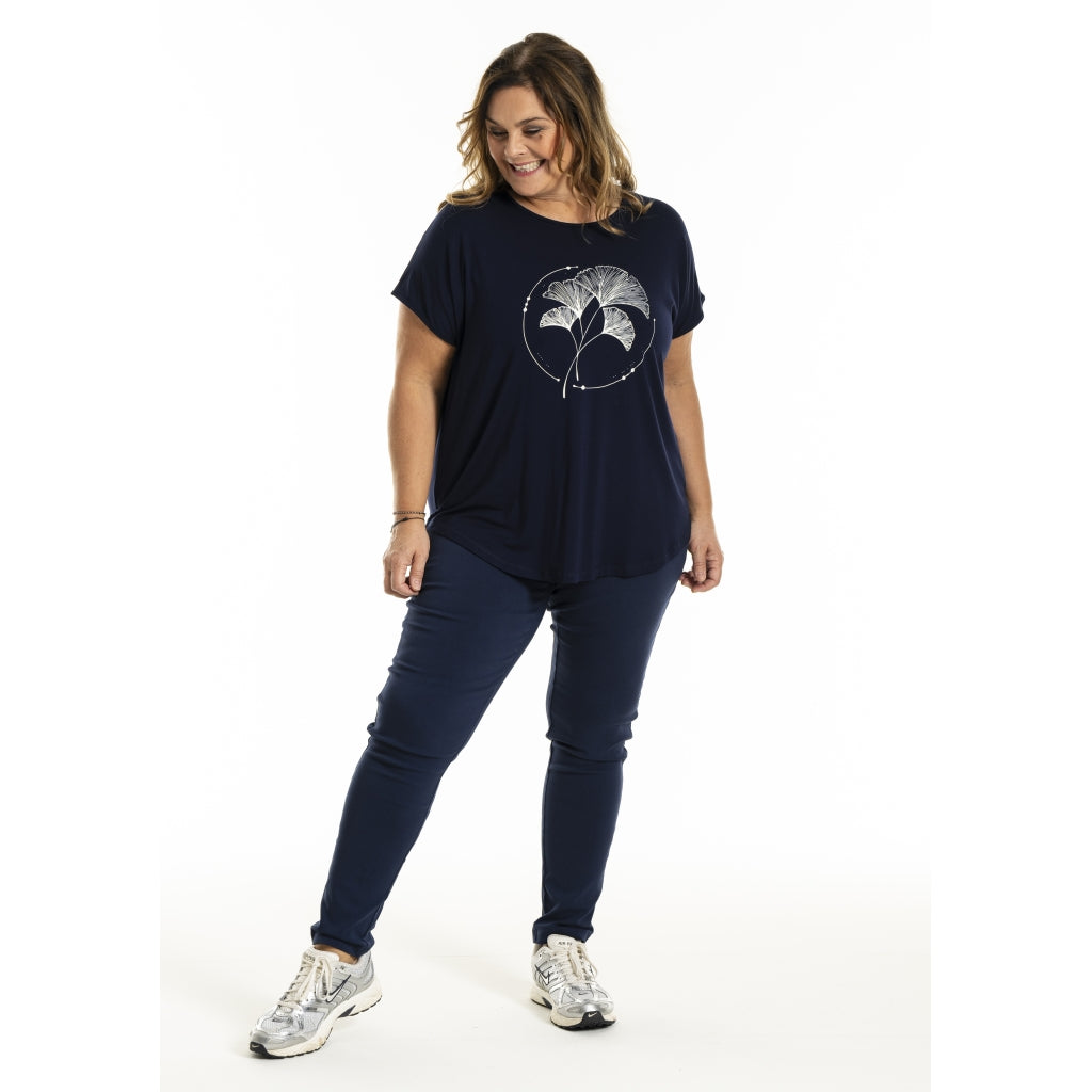 Gozzip Woman Gitte T-shirt with print T-Shirt Navy
