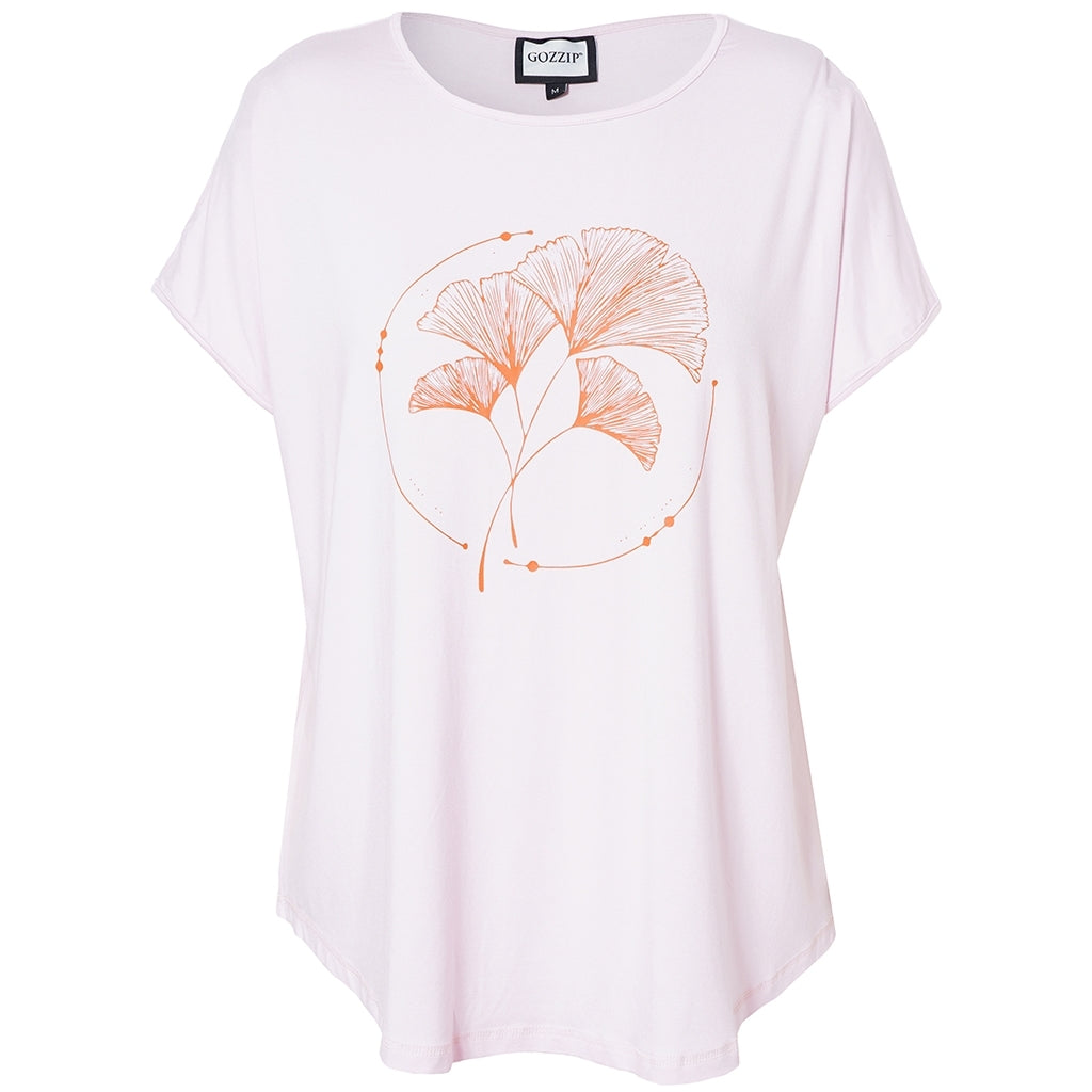 Gozzip Woman Gitte T-shirt with print T-Shirt Rose