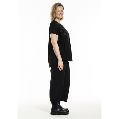 Gozzip Woman Gitte T-shirt with print T-Shirt Black