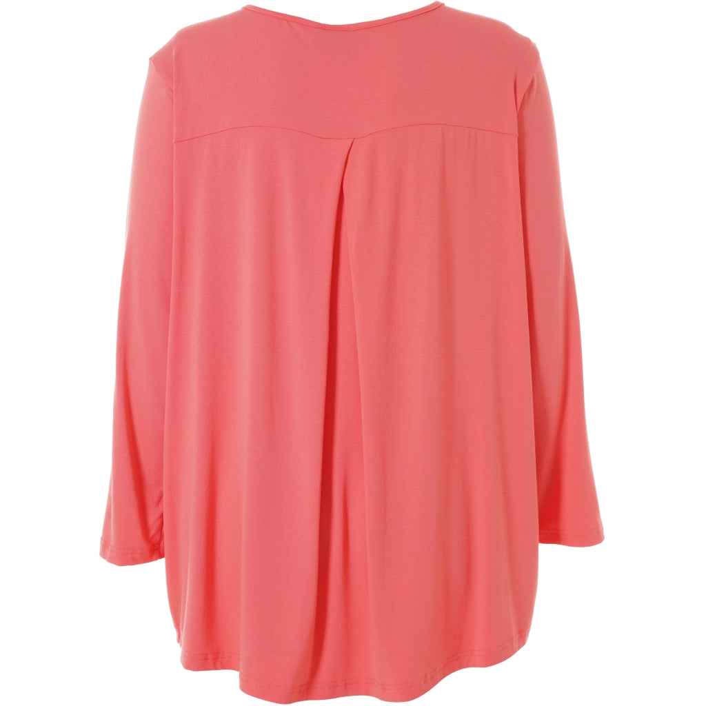 Gozzip Woman Gitte t-shirt with long sleeves T-Shirt Coral