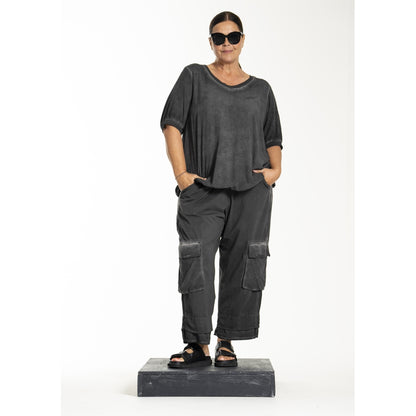 Gozzip Woman Glena Blouse Blouse Washed black