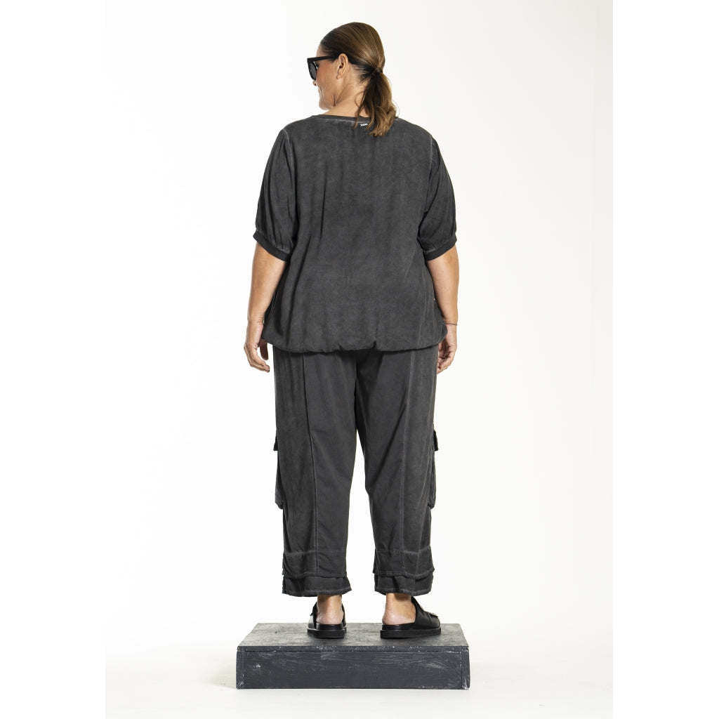 Gozzip Woman Glena Blouse Blouse Washed black