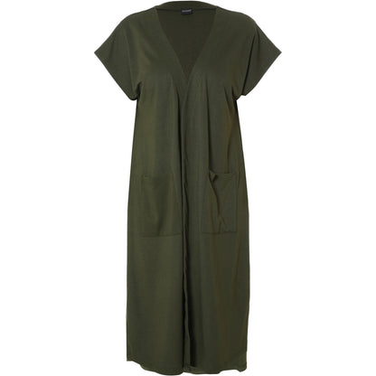 Gozzip Woman Nikoline Long waistcoat Waistcoat Army Green